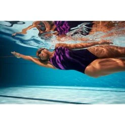 Speedo HyperBoom Placement Muscleback Badpak - True Navy/Orchid Shine -Speedo speedo hyperboom placement muscleback bathing suit true navy orchid shine 2 1516569