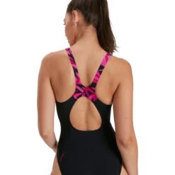 Speedo Hyperboom Splice Muscleback Bathing Suit - Black/electric Pink/ecstatic Pink -Speedo speedo hyperboom splice muscleback bathing suit black electric pink ecstatic pink 3 1302391