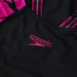 Speedo Hyperboom Splice Muscleback Bathing Suit - Black/electric Pink/ecstatic Pink -Speedo speedo hyperboom splice muscleback bathing suit black electric pink ecstatic pink 9 1302397