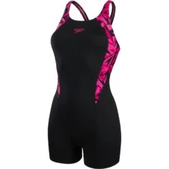Speedo Hyperboom Splice Women's Legsuit - Hyper Black/electric Pink/ecstatic