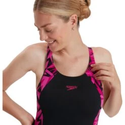 Speedo Hyperboom Splice Women's Legsuit - Hyper Black/electric Pink/ecstatic -Speedo speedo hyperboom splice womens legsuit hyper black electric pink ecstatic 8 1166515