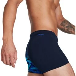 Speedo Hyper Boom V-Cut Heren Zwemshort - Navy/Blauw -Speedo speedo hyperboom v cut aquashort true navy blue flame pool 4 1302460