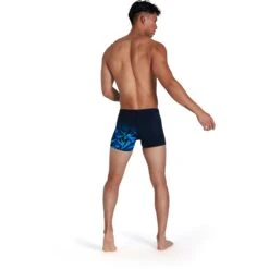 Speedo Hyper Boom V-Cut Heren Zwemshort - Navy/Blauw -Speedo speedo hyperboom v cut aquashort true navy blue flame pool 6 1302462