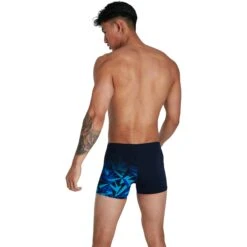 Speedo Hyper Boom V-Cut Heren Zwemshort - Navy/Blauw -Speedo speedo hyperboom v cut aquashort true navy blue flame pool 9 1302465