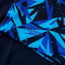 Speedo Hyper Boom V-Cut Zwemjammer - True Navy/Blue Flame/Pool -Speedo speedo hyperboom v cut jammer true navy blue flame pool 12 1302488