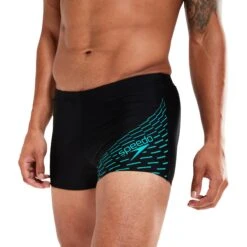 Speedo Medley Logo Zwembroek - Black/aquarium -Speedo speedo medley logo aquashort black aquarium 2 1427444
