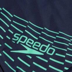 Speedo Medley Logo Zwembroek - True Navy/Green Glow -Speedo speedo medley logo aquashort true navy green glow 10 1516742