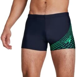 Speedo Medley Logo Zwembroek - True Navy/fake Green -Speedo speedo medley logo aquashorts true navy fake green 3 1302627