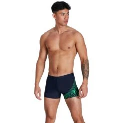 Speedo Medley Logo Zwembroek - True Navy/fake Green