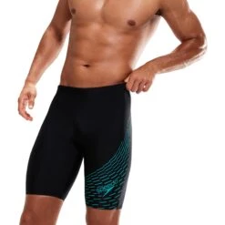 Speedo Medley Logo Zwemjammer - Black/aquarium -Speedo speedo medley logo jammer black aquarium 2 1427410