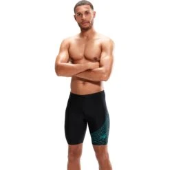 Speedo Medley Logo Zwemjammer - Black/aquarium -Speedo speedo medley logo jammer black aquarium 5 1427413