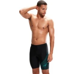 Speedo Medley Logo Zwemjammer - Black/aquarium -Speedo speedo medley logo jammer black aquarium 6 1427414