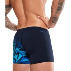 Speedo Hyper Boom V-Cut Heren Zwemshort - Navy/Blauw -Speedo speedo mens hyper boom v cut aquashort true navy blue flame pool 4 1516663