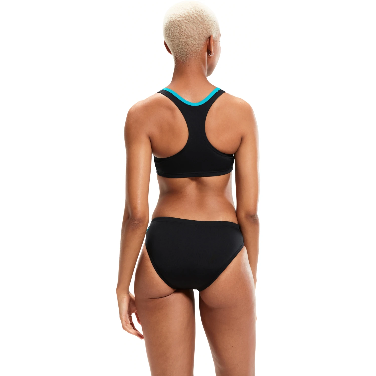 Speedo Placement Dames Bikini - Black/chroma Blue/aquarium 9 Speedo Placement Dames Bikini - Black/chroma Blue/aquarium - Afbeelding 7