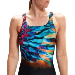 Speedo Placement Digital Leaderback Badpak - Black/Cobalt Pop/Hypersonic Blue/Electric Pink 19 Speedo Placement Digital Leaderback Badpak - Black/Cobalt Pop/Hypersonic Blue/Electric Pink -Speedo speedo placement digital leaderback bathing suit black cobalt pop hypersonic blue electric pink 2 1515855