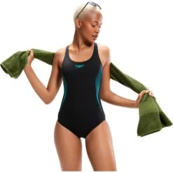 Speedo Placement Muscleback Badpak - Black/chroma Blue/aquarium -Speedo speedo placement muscleback bathing suit black chroma blue aquarium 9 1425868