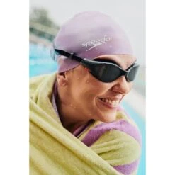 Speedo Futura Biofuse Flexiseal Zwembril - Zwart/wit/smoke -Speedo speedo plain moulded silicone cap miami lilac metallic 1 1429048