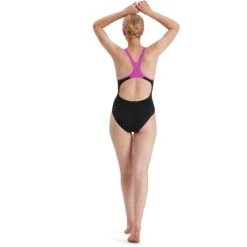 Speedo Plastisol Laneback Bathing Suit - Black/neon Orchid 14 Speedo Plastisol Laneback Bathing Suit - Black/neon Orchid -Speedo speedo plastisol laneback bathing suit black neon orchid 2 1167793