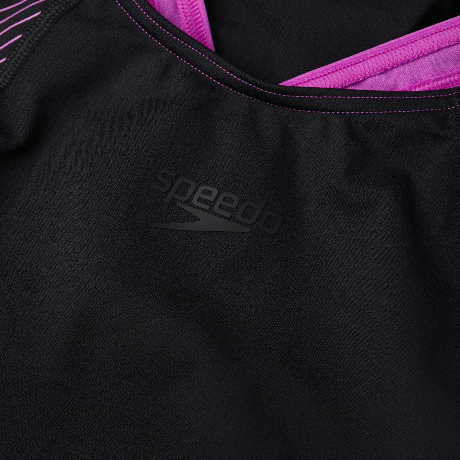 Speedo Plastisol Laneback Bathing Suit - Black/neon Orchid 11 Speedo Plastisol Laneback Bathing Suit - Black/neon Orchid - Afbeelding 9