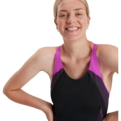 Speedo Plastisol Laneback Bathing Suit - Black/neon Orchid 18 Speedo Plastisol Laneback Bathing Suit - Black/neon Orchid -Speedo speedo plastisol laneback bathing suit black neon orchid 8 1167799