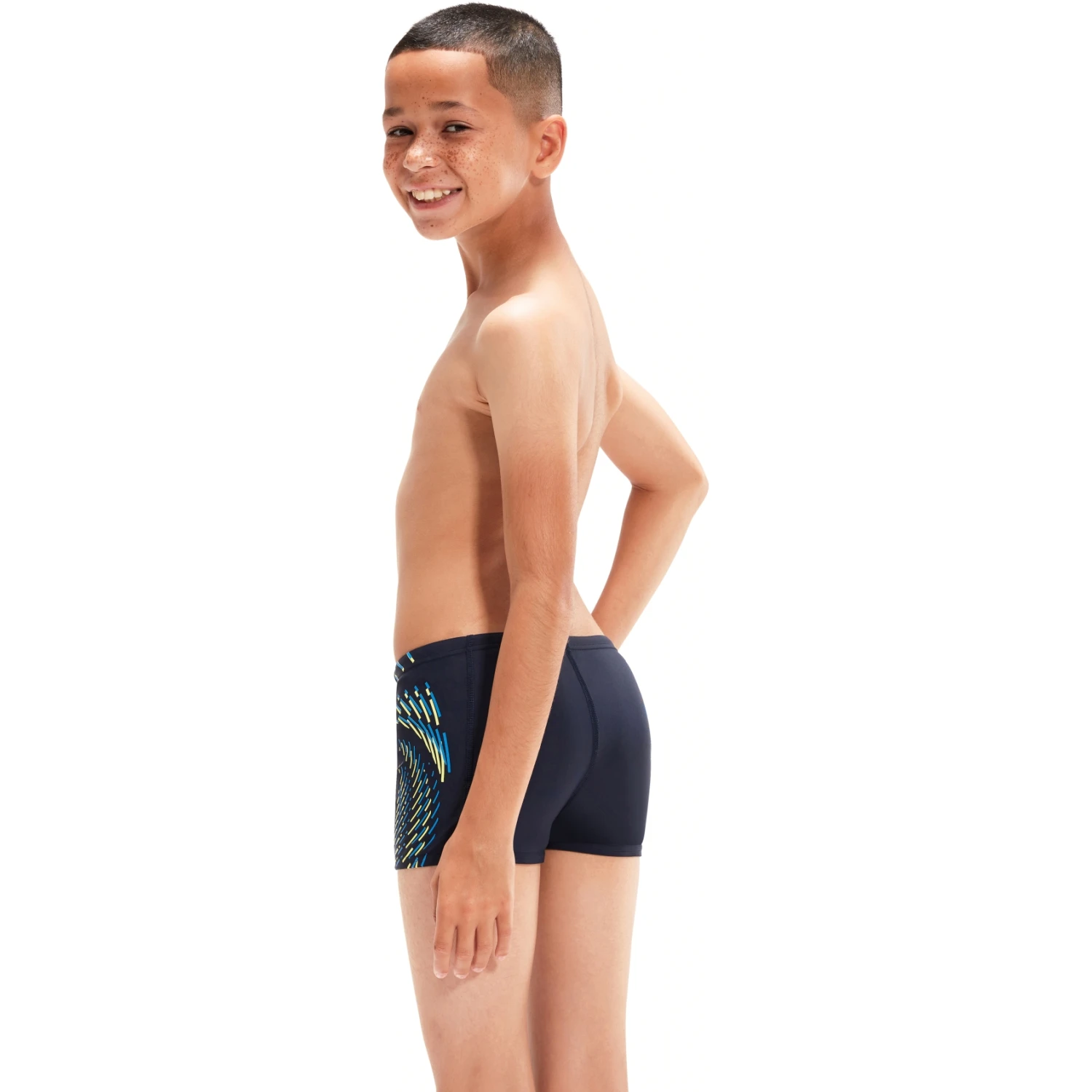 Speedo Plastisol Placement Aquashort Jongen - True Navy/bondi Blue/spritz 9 Speedo Plastisol Placement Aquashort Jongen - True Navy/bondi Blue/spritz - Afbeelding 7