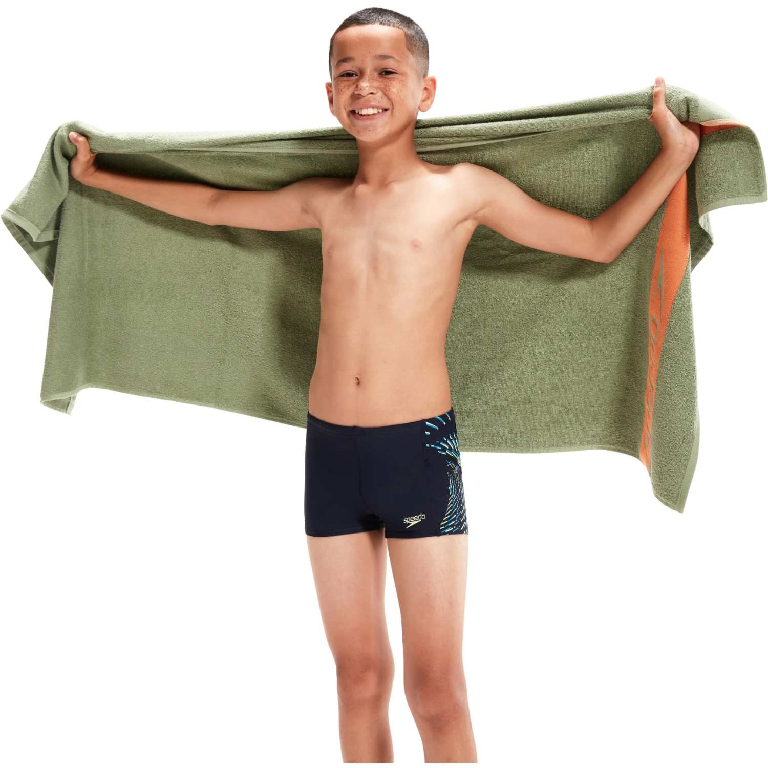 Speedo Plastisol Placement Aquashort Jongen - True Navy/bondi Blue/spritz 10 Speedo Plastisol Placement Aquashort Jongen - True Navy/bondi Blue/spritz - Afbeelding 8