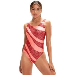 Speedo Printed Deep U-Back Badpak - Oxblood/soft Coral 17 Speedo Printed Deep U-Back Badpak - Oxblood/soft Coral -Speedo speedo printed deep u back bathing suit oxblood soft coral 3 1426055
