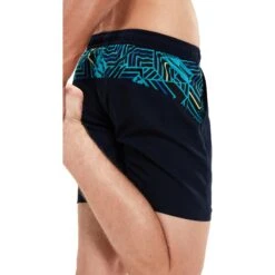 Speedo Sport Panel 16" Zwembroek - True Navy/aquarium/spritz/chroma Blue -Speedo speedo sport panel 16 watershort true navy aquarium spritz chroma blue 3 1428642