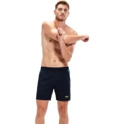 Speedo Sport Panel 16" Zwembroek - True Navy/aquarium/spritz/chroma Blue -Speedo speedo sport panel 16 watershort true navy aquarium spritz chroma blue 5 1428644