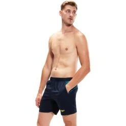 Speedo Sport Panel 16" Zwembroek - True Navy/aquarium/spritz/chroma Blue -Speedo speedo sport panel 16 watershort true navy aquarium spritz chroma blue 6 1428645