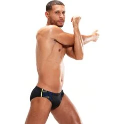 Speedo Tech Panel 7cm Zwemslip - Black/chroma Blue/spritz -Speedo speedo tech panel 7cm swim briefs black chroma blue spritz 8 1427205