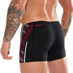 Speedo Tech Panel Zwembroek - Black/fed Red/white -Speedo speedo tech panel aquashort black fed red white 2 1427800