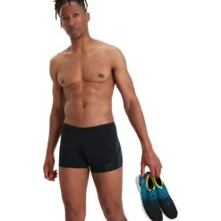 Speedo Tech Panel Aquashorts - Black/pool/usa Charcoal -Speedo speedo tech panel aquashorts black pool usa charcoal 10 1246829