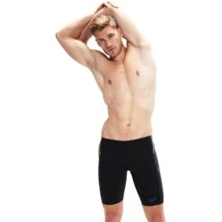 Speedo Tech Panel Zwemjammer - Black/chroma Blue/spritz -Speedo speedo tech panel jammer black chroma blue spritz 4 1427603