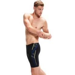 Speedo Tech Panel Zwemjammer - Black/chroma Blue/spritz -Speedo speedo tech panel jammer black chroma blue spritz 5 1427604