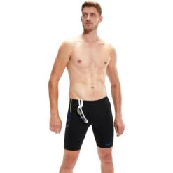 Speedo Tech Panel Zwemjammer - Black/chroma Blue/spritz -Speedo speedo tech panel jammer black chroma blue spritz 7 1427606