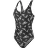Speedo Women's Allover Deep U-Back 1 Piece Swimsuit - Black/white 2 Speedo Women's Allover Deep U-Back 1 Piece Swimsuit - Black/white -Speedo speedo womens allover deep u back 1 piece swimsuit black white2 838058