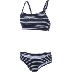 Speedo Women's Endurance+ Printed Thinstrap 2 Piece - True Navy/white